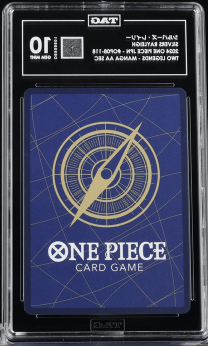One Piece TAG 10 Silvers Rayleigh (Parallel) (Manga) OP08-118 Two Legends Foil