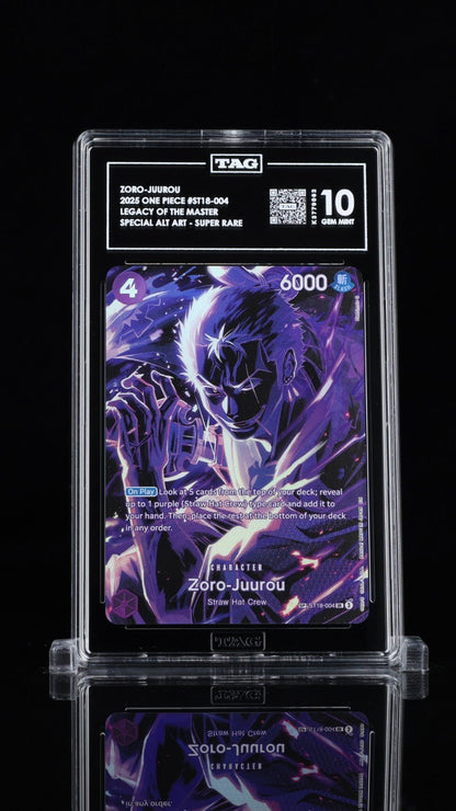 One Piece TCG English ST18 - 004 Zoro - Juurou OP12 SP Alternative Art TAG 10
