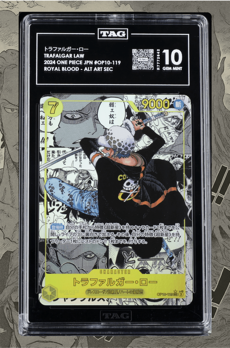 One Piece Trafalgar Law (119) (Manga) OP10 - 119 Royal Blood Foil TAG 10 2
