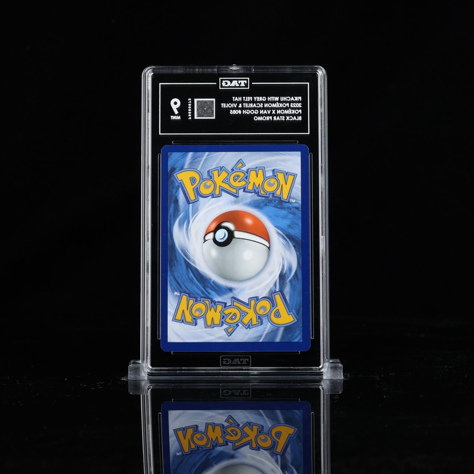 Pikachu with Grey Felt Hat 085 Pokemon Van Gogh Black Star Promo TAG 9 2