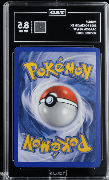 Pokemon 2003 Mudkip EX Dragon Reverse Holo 65 TAG 8.5