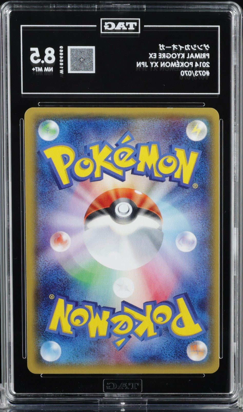 Pokemon 2014 Primal Kyogre EX Full Art Tidal Storm 073/070 Japanese TAG 8.5