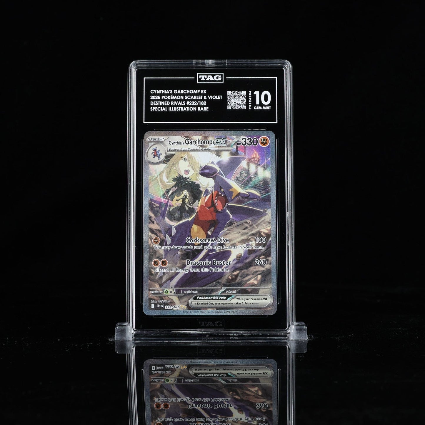 Pokemon 2025 Cynthias Garchomp ex 232/182 SIR Destined Rivals TAG 10