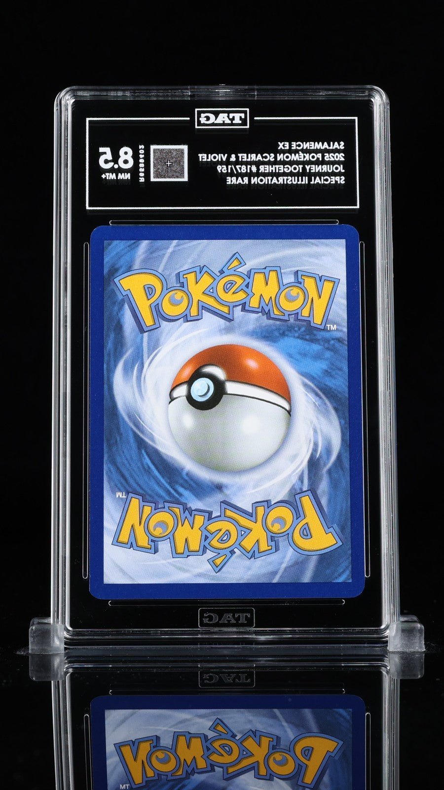 POKEMON 2025 Journey Together Special Illustration Rare SALAMANCE EX 187 TAG 8.5