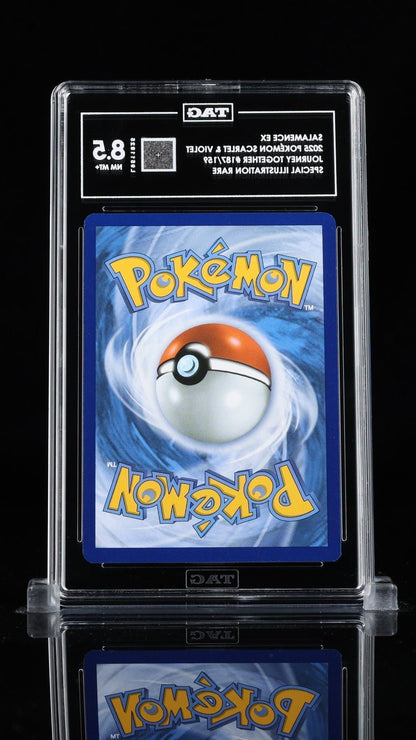 POKEMON 2025 Journey Together Special Illustration Rare SALAMANCE EX 187 TAG 8.5