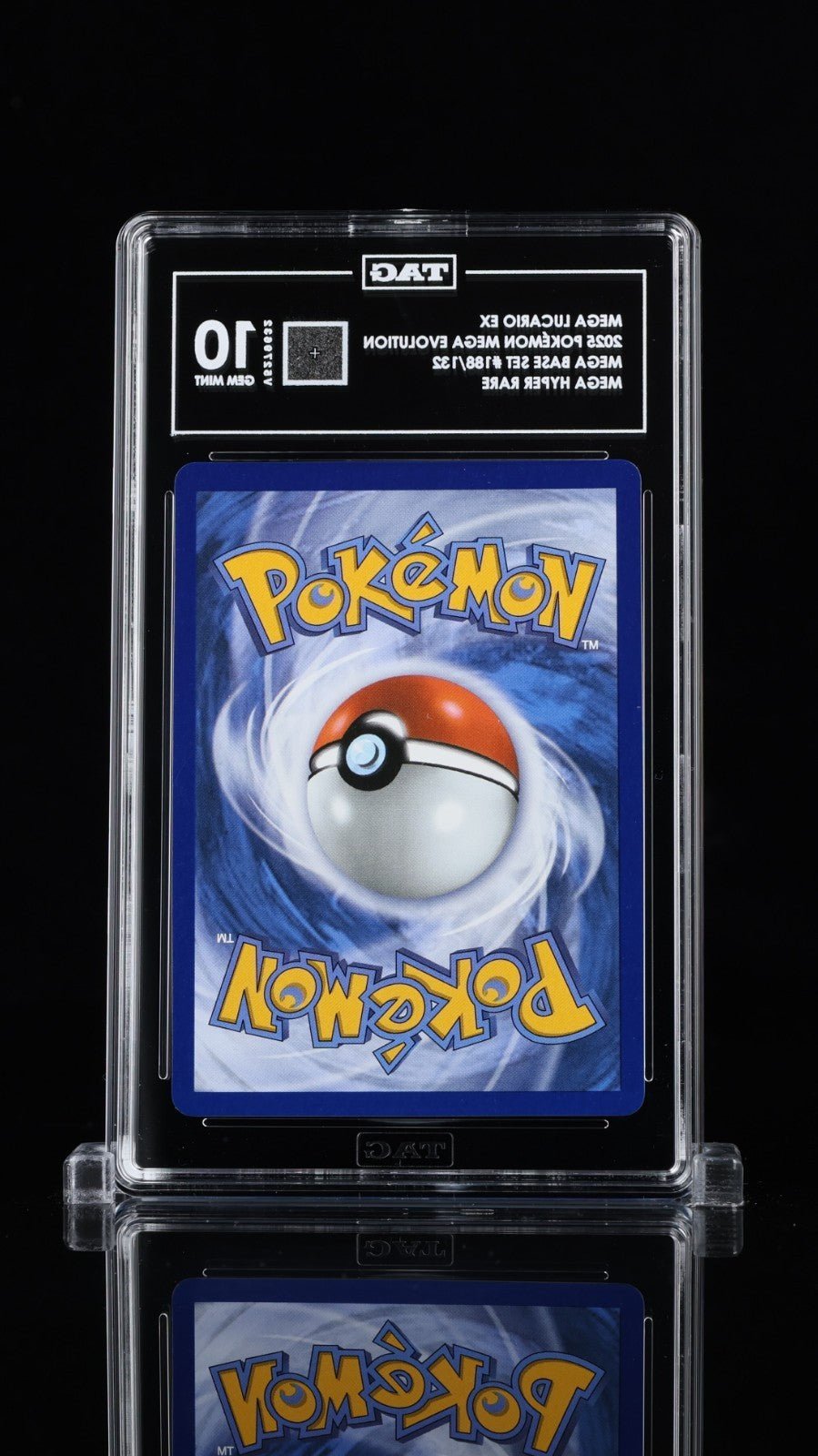 Pokemon 2025 Mega Lucario ex 188 Gold Hyper Rare Mega Evolution TAG 10 2