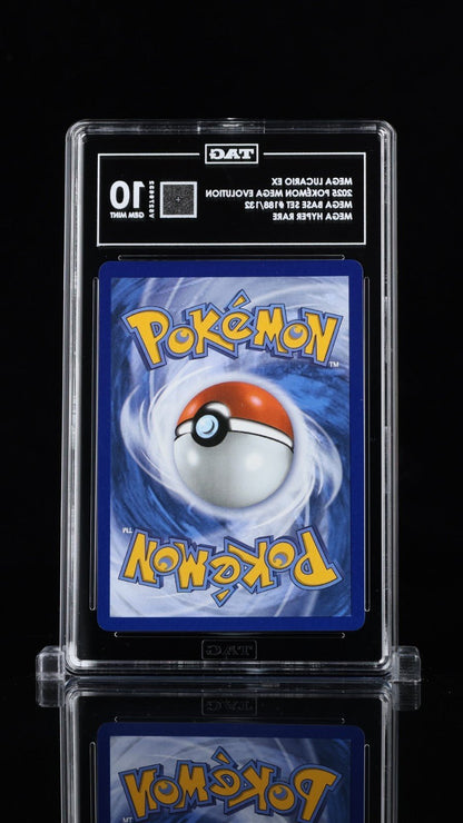 Pokemon 2025 Mega Lucario ex 188 Gold Hyper Rare Mega Evolution TAG 10 2