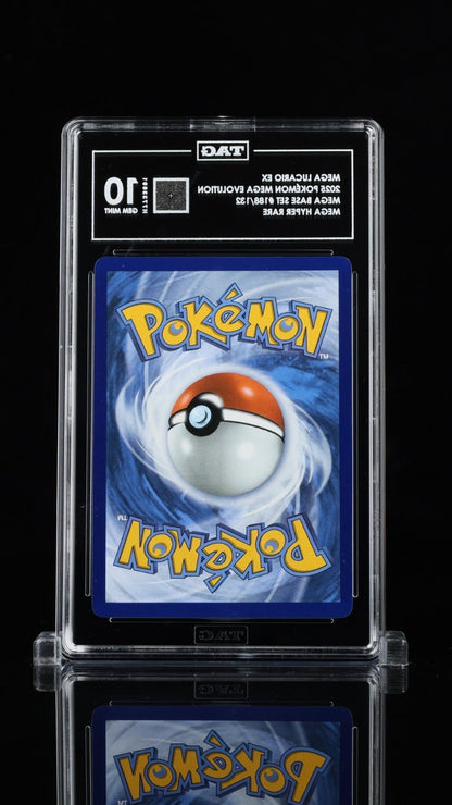 Pokemon 2025 Mega Lucario ex 188 Gold Hyper Rare Mega Evolution TAG 10