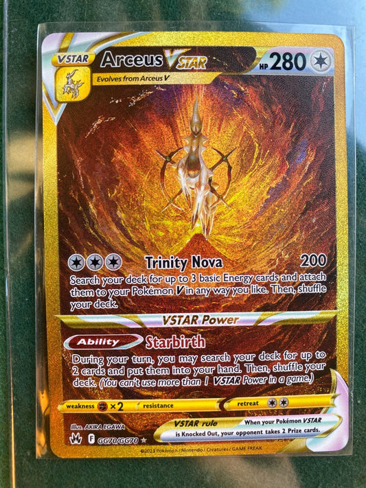 Pokemon Arceus VSTAR GG70/GG70 Crown Zenith Pokemon NM