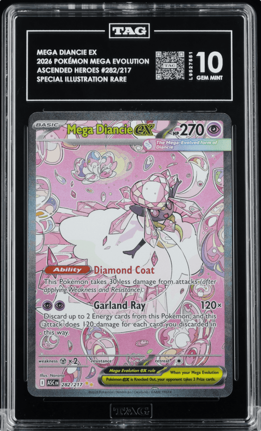 Pokemon Ascended Heroes Mega Diancie ex SIR 282/217 TAG 10