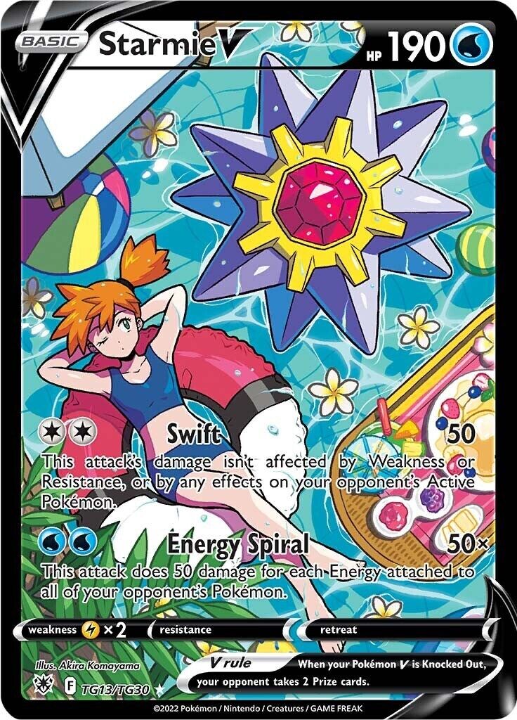 Pokemon Astral Radiance Trainer Gallery Starmie V TG13/TG30 BGS 9.5 PSA