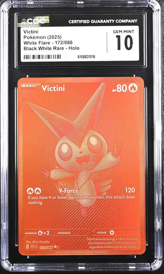Pokemon CGC 10 Victini 172/086 BWR Pokemon White Flare