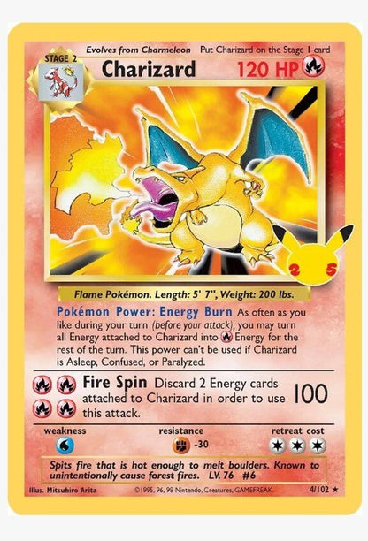 Pokemon Charizard Classic Collection 4/102 Celebrations Stamp Holo PSA 10