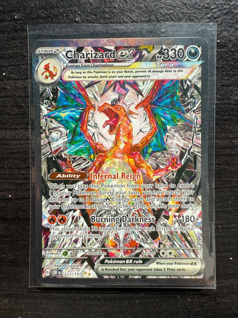 Pokemon Charizard ex 223/197 SV03: Obsidian Flames Holo NM - 