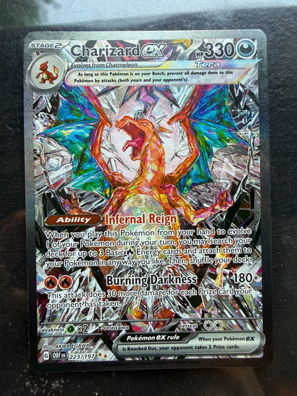 Pokemon Charizard ex 223/197 SV03: Obsidian Flames Holo NM