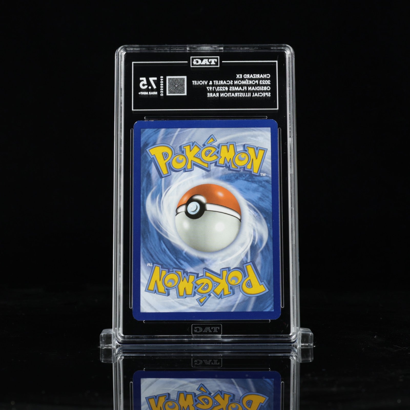 Pokemon Charizard ex 223/197 Sv03: Obsidian Flames Holo TAG 7.5