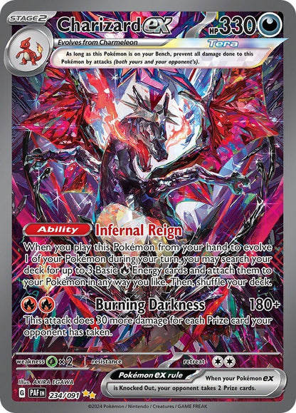 Pokemon Charizard ex 234/091 Sv: Paldean Fates Holo - Near Mint
