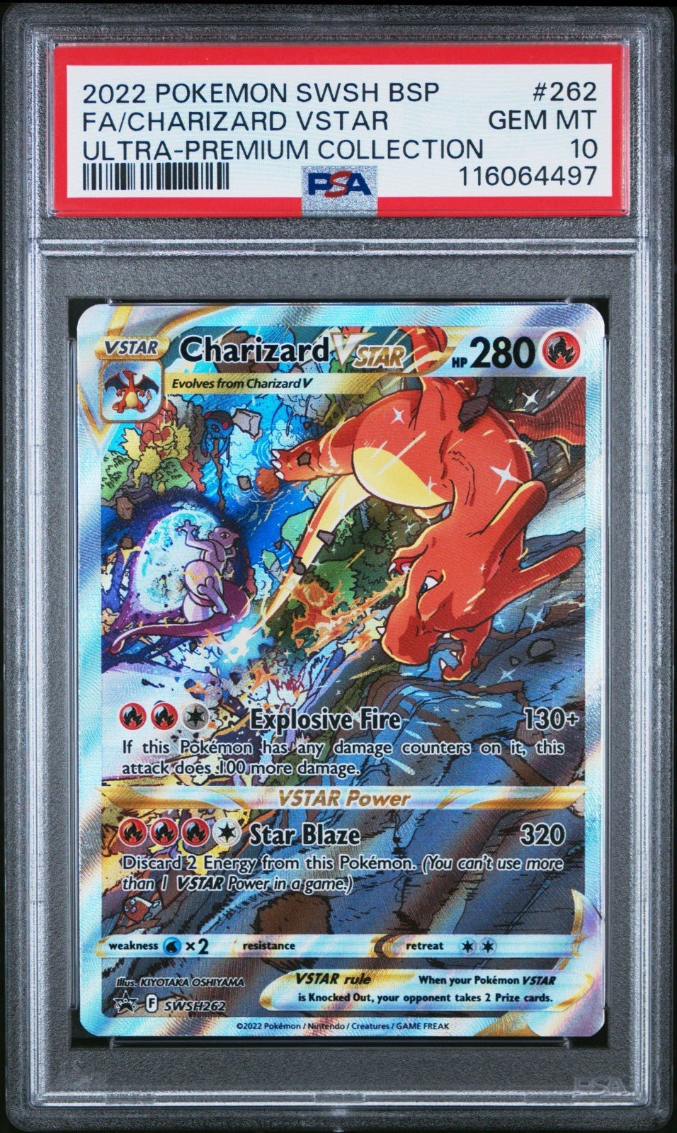 Pokemon Charizard VSTAR Ultra-Premium Coll. Full Alt Art Promo SWSH262 PSA 10