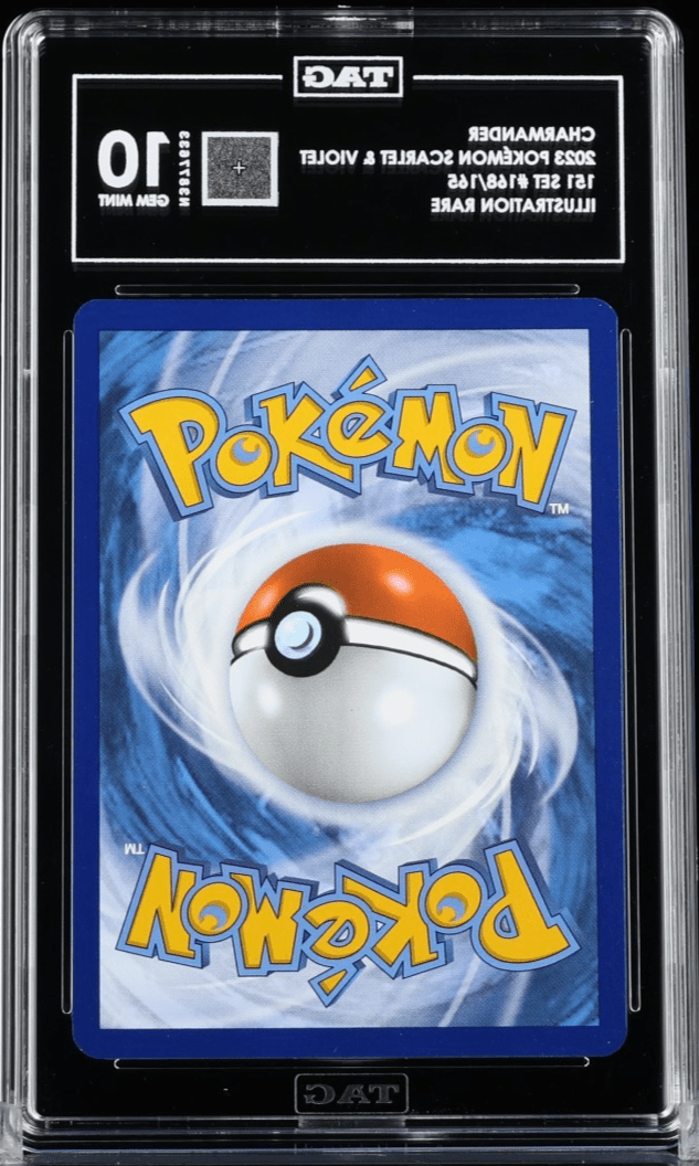 Pokemon Charmander 168/165 Sv: Scarlet & Violet 151 Holo TAG 10