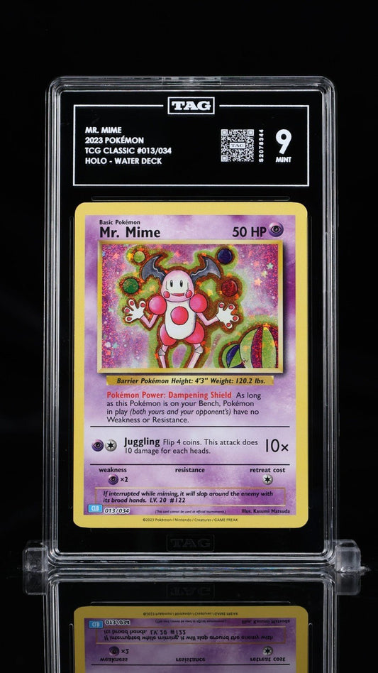 Pokemon Classic Collection Mr. Mime Holo CLB 013/034 TAG 9