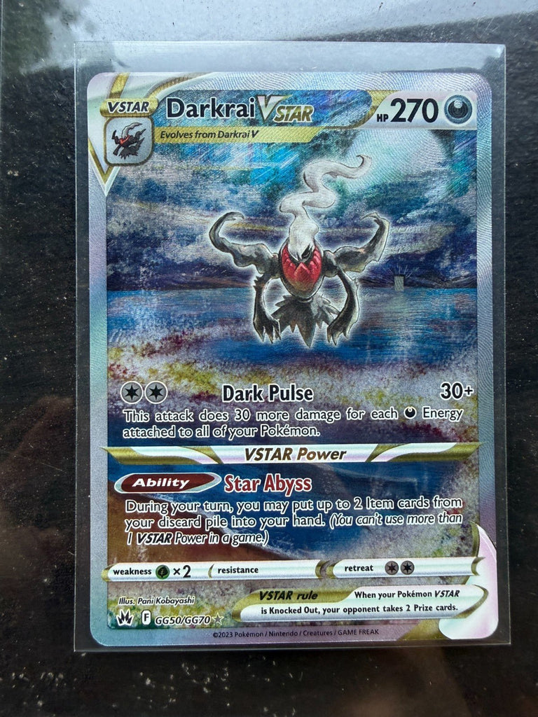 Pokemon Darkrai VSTAR GG50/GG70 Crown Zenith: Galarian Gallery Holo NM