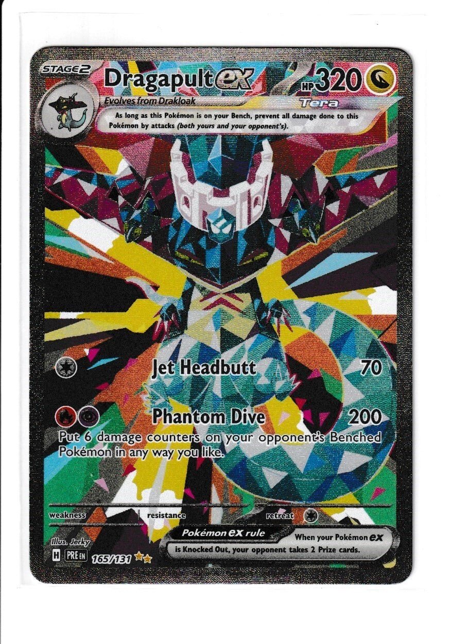 Pokemon Dragapult ex 165/131 Sv: Prismatic Evolutions Holo TAG 10