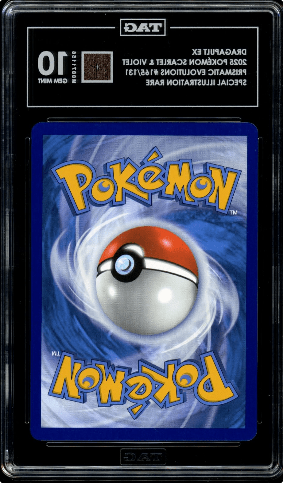 Pokemon Dragapult ex 165/131 Sv: Prismatic Evolutions Holo TAG 10