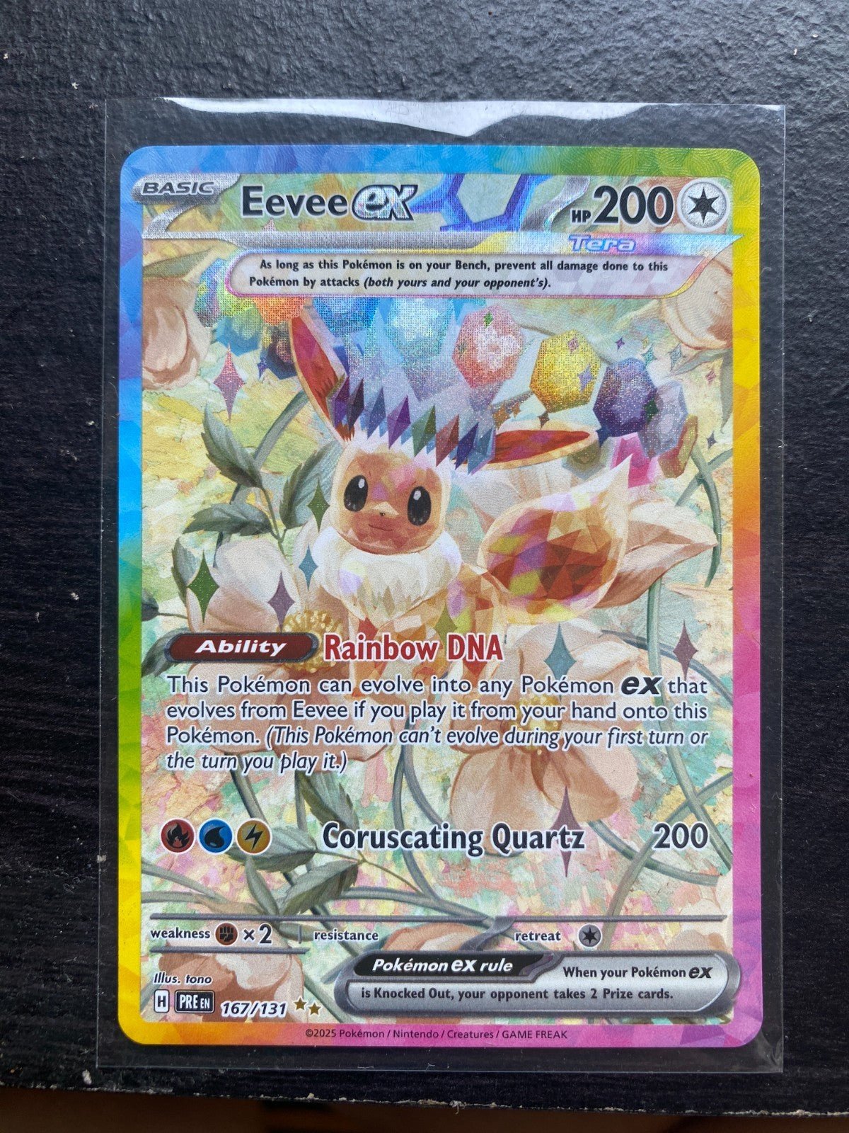 Pokemon Eevee ex 167/131 Prismatic Evolutions Holo SIR NM/Mint