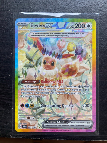 Pokemon Eevee ex 167/131 Prismatic Evolutions Holo SIR NM/Mint