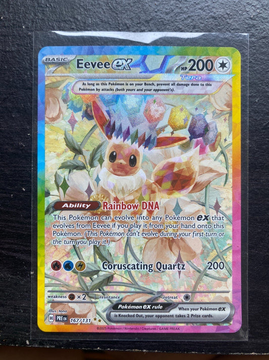 Pokemon Eevee ex 167/131 Prismatic Evolutions Holo SIR NM/Mint