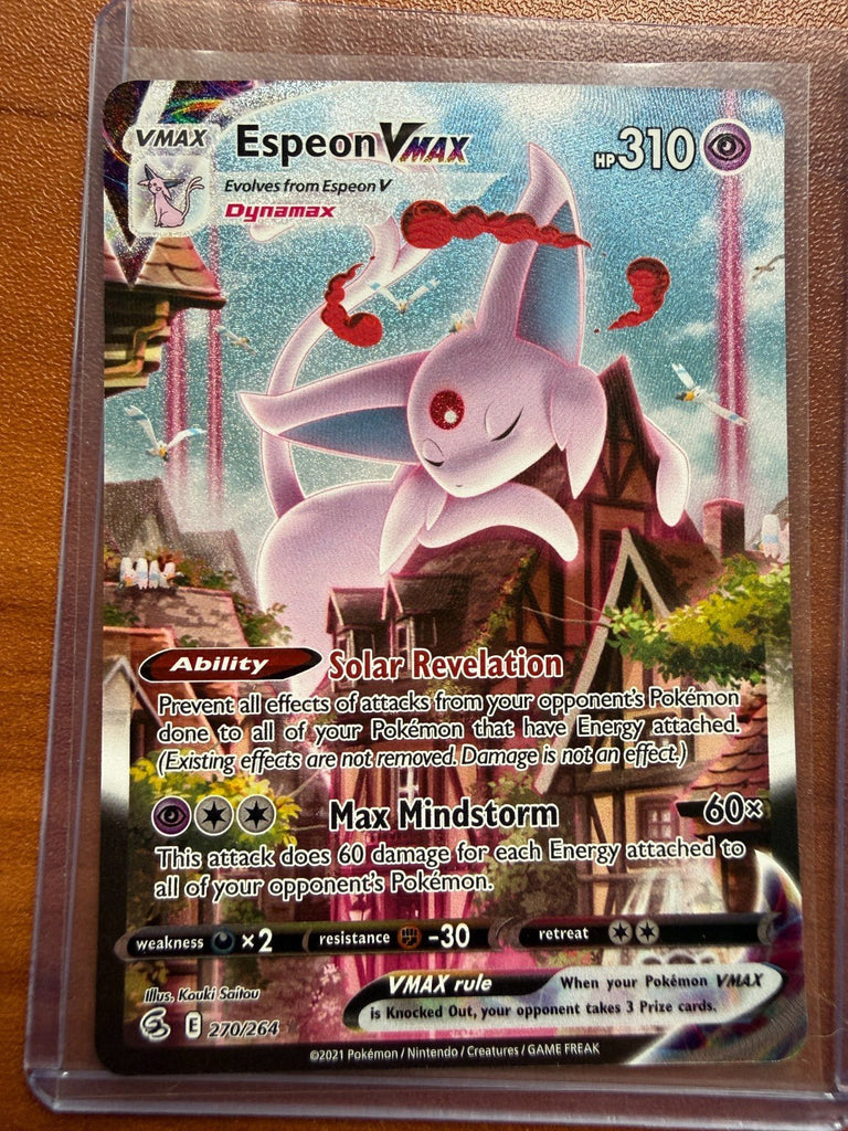 Pokemon Espeon VMAX 270/264 Alt Art Fusion Strike LP