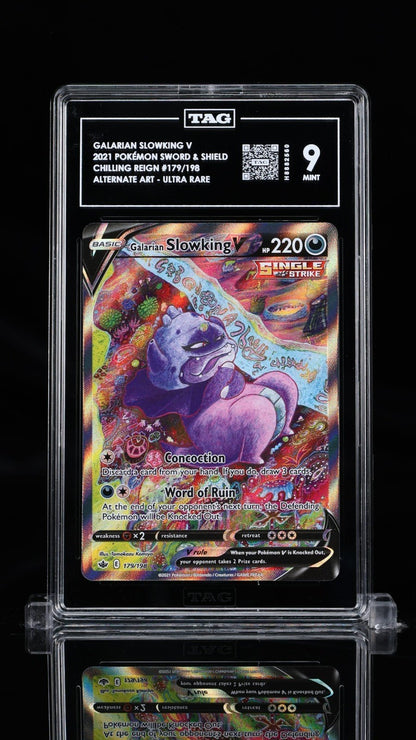 Pokemon Galarian Slowking V 179/198 Swsh06: Sword & Shield TAG 9