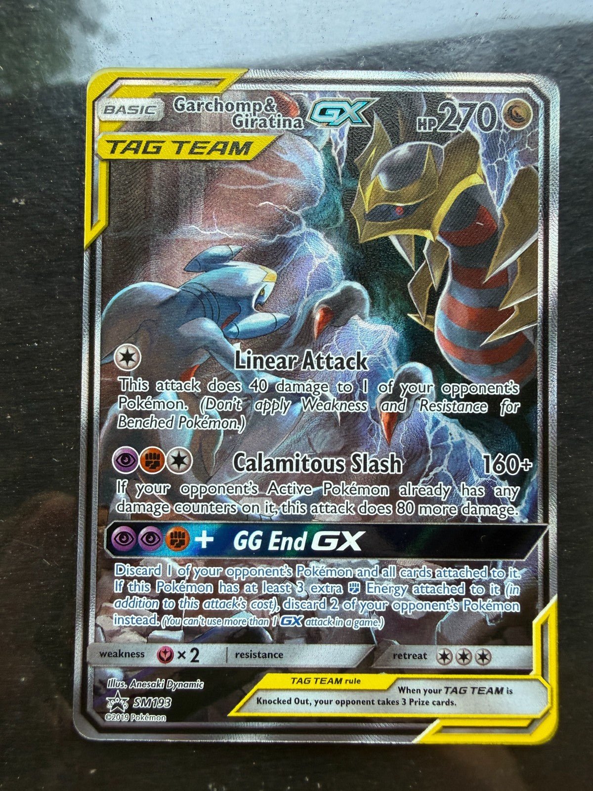 Pokemon Garchomp & Giratina GX - Promo SM Promos SM193 NM