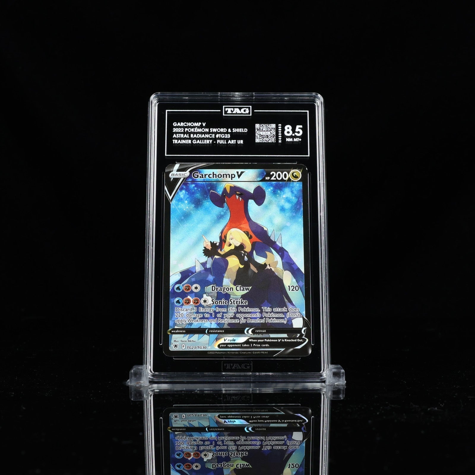 Pokemon Garchomp V SWSH10: Astral Radiance Trainer Gallery TG23/TG30 TAG 8.5