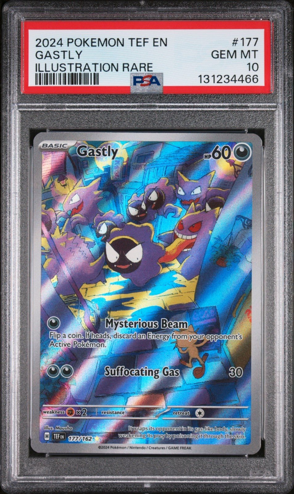 Pokemon Gastly Temporal Forces 177/162 Illustration Rare PSA 10