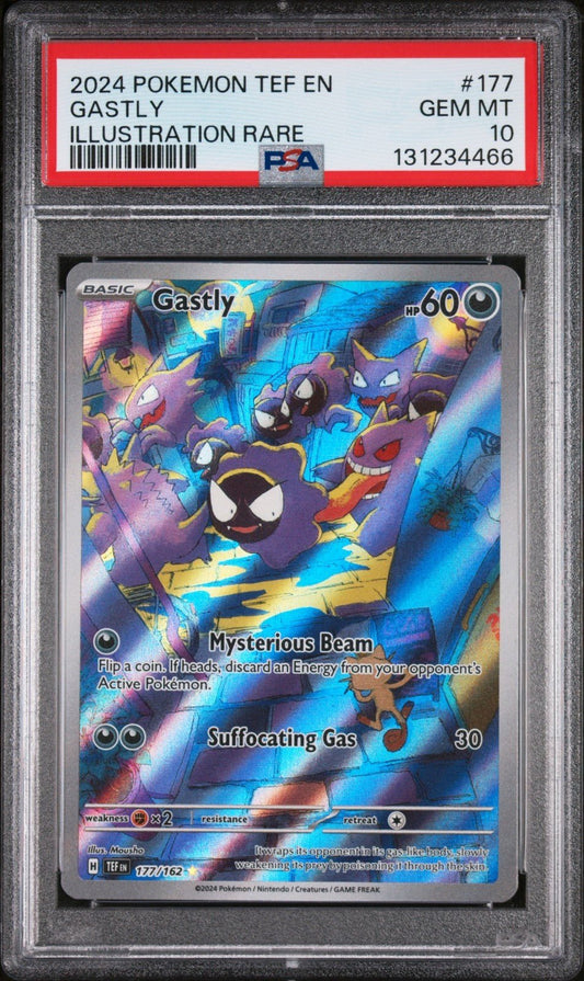 Pokemon Gastly Temporal Forces 177/162 Illustration Rare PSA 10