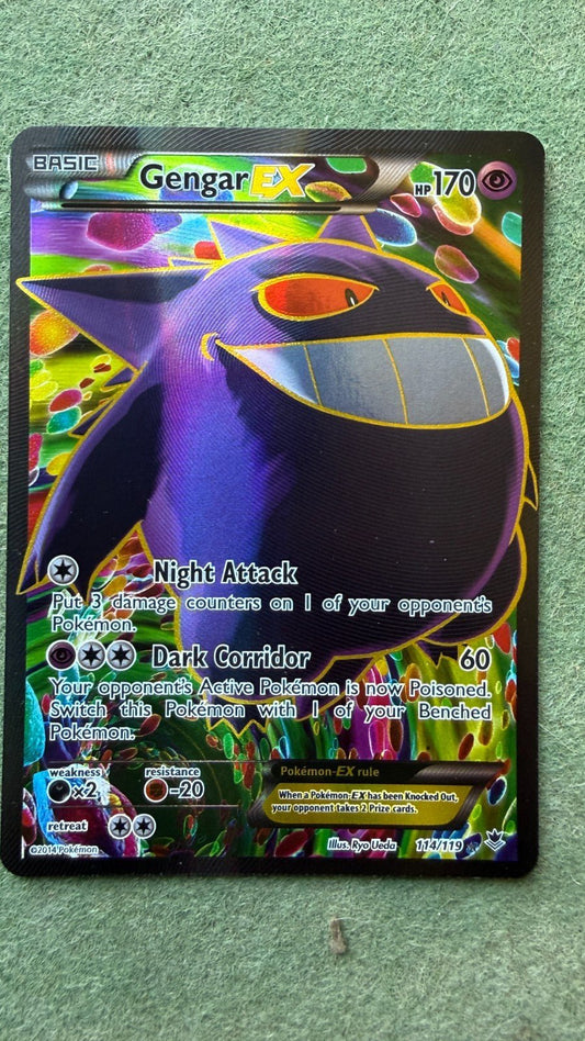 Pokemon Gengar EX (114 Full Art) 114/119 XY - Phantom Forces Holo LP