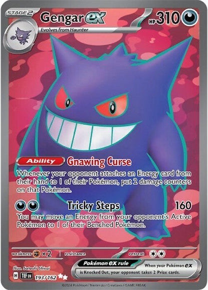 Pokemon Gengar EX Holo PSA 9 Temporal Forces 193/162