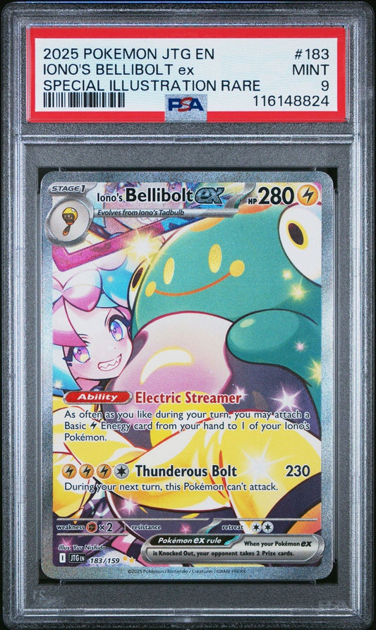 Pokemon Iono's Bellibolt Journey Together 183/159 PSA 9