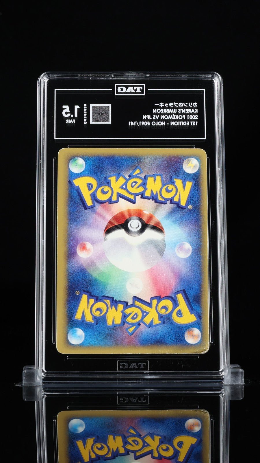Pokemon Karen's Umbreon 091/141 Holo 1st Edition Japanese TAG 1.5 PSA