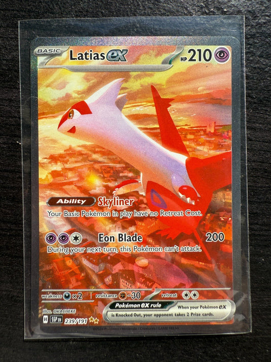 Pokemon Latias ex Surging Sparks Special Illustration Rare 239 2 NM - 