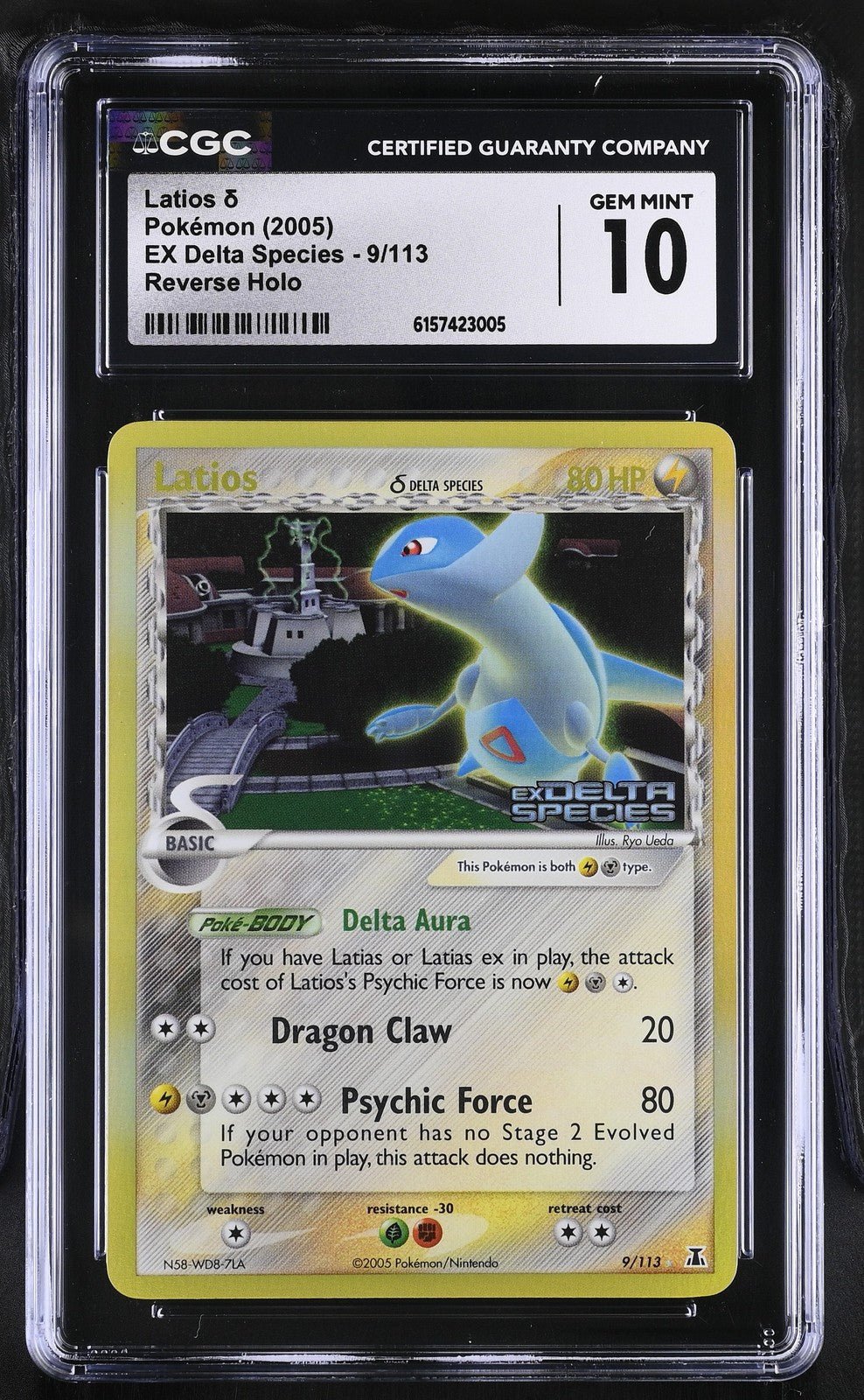 Pokemon Latios EX Delta Species 9/113 Reverse Holo CGC 10