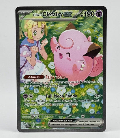 Pokemon Lillie's Clefairy EX 184/159 Journey Together 190 HP Holo PSA 9