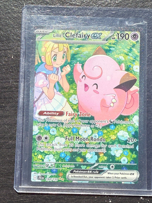Pokemon Lillie's Clefairy ex 184/159 Sv09: Journey Together Holo NM Mint