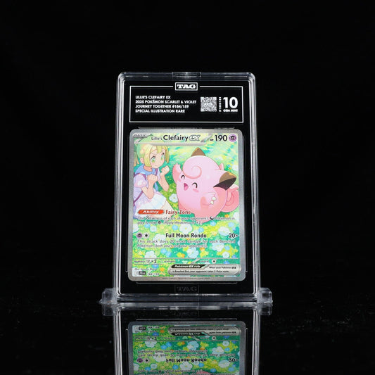 Pokemon Lillie's Clefairy ex 184/159 Sv09: Journey Together Holo TAG 10