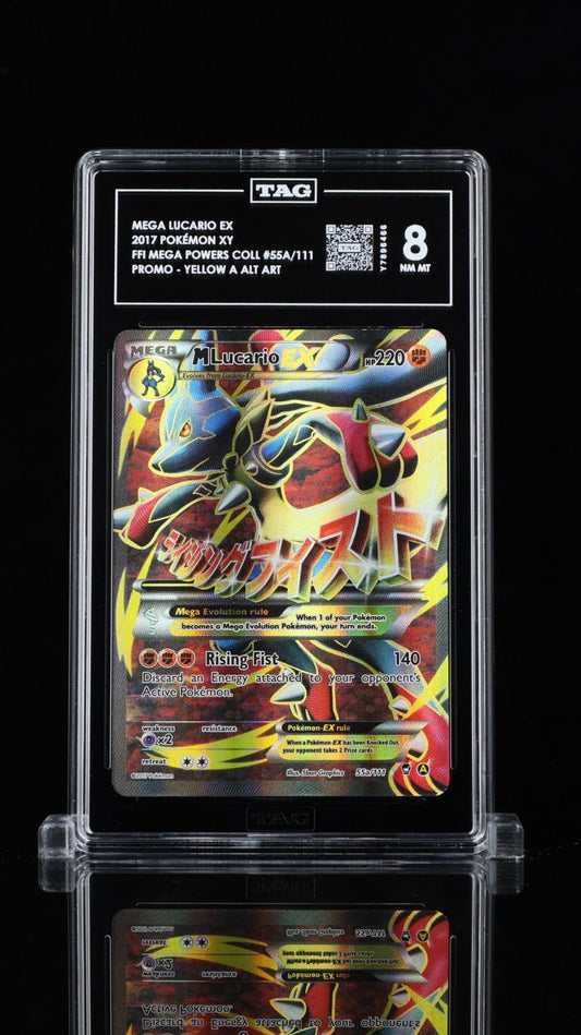 Pokemon M Lucario EX Mega Powers Coll. Full Alt Art Promo 55a TAG 8