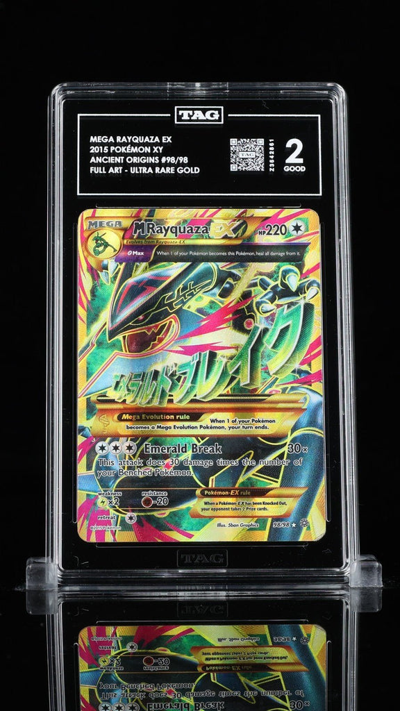 Pokemon M Rayquaza EX 98/98 Ancient Origins Secret Rare TAG 2