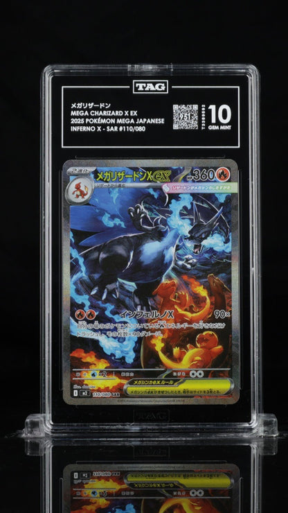 Pokemon Mega Charizard X ex Inferno X Japanese Special Art Rare 110 TAG 10 2