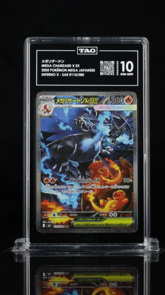 Pokemon Mega Charizard X ex Inferno X Japanese Special Art Rare 110 TAG 10