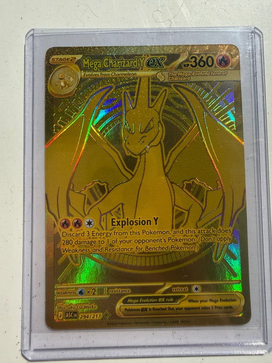 Pokemon Mega Charizard Y EX 360 HP Secret Rare Full Art Foil 294/217 NM